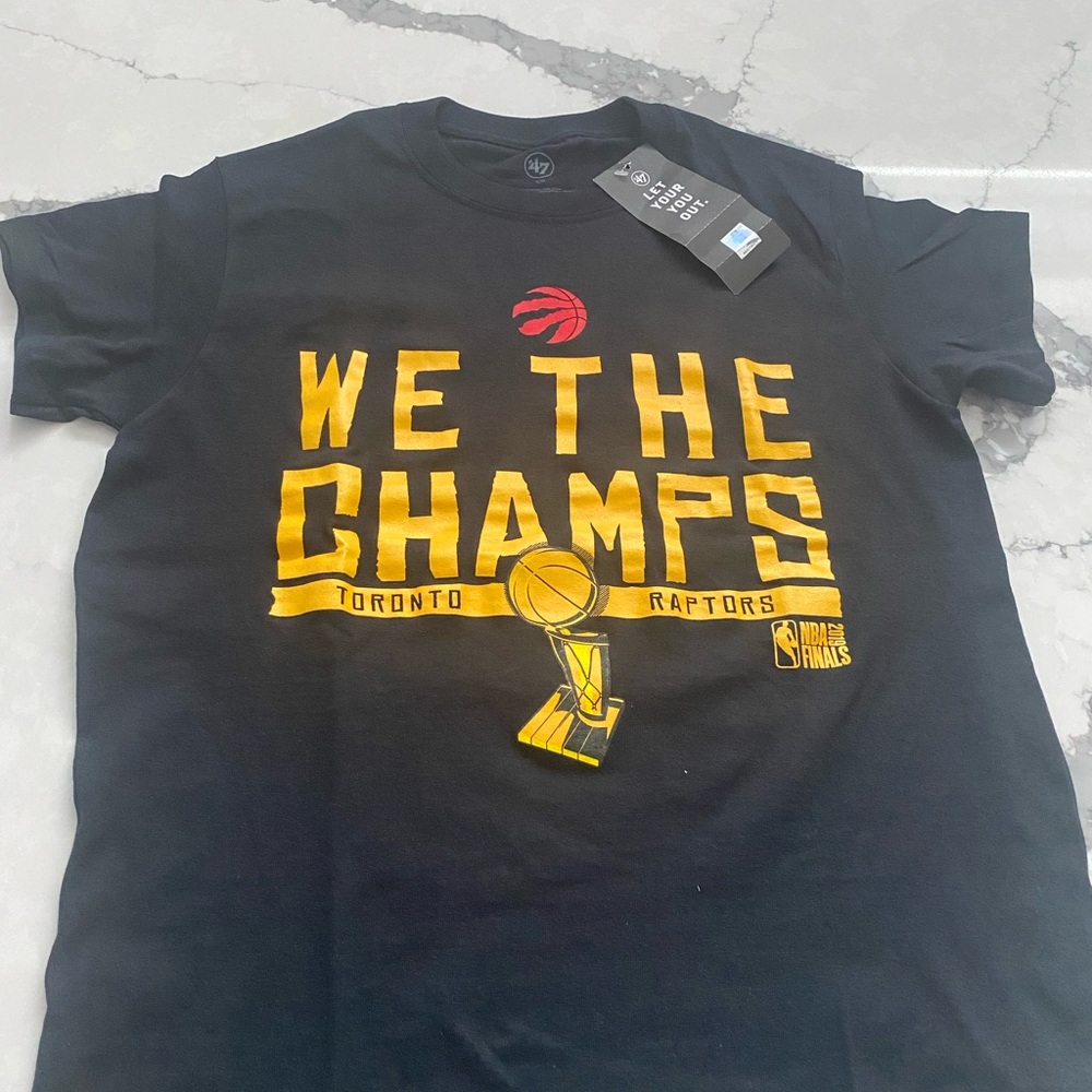 Black & Gold We the champs raptors t-shirt